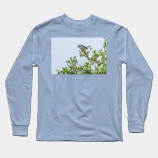 Gnatcatcher On Greenery Long Sleeve T-Shirt